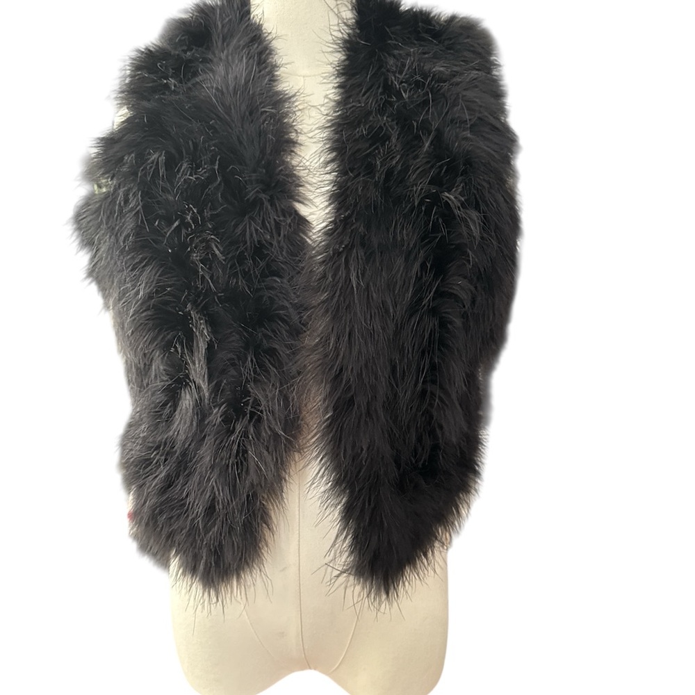 Vintage ostrich, Saks, Fifth Avenue size medium vest